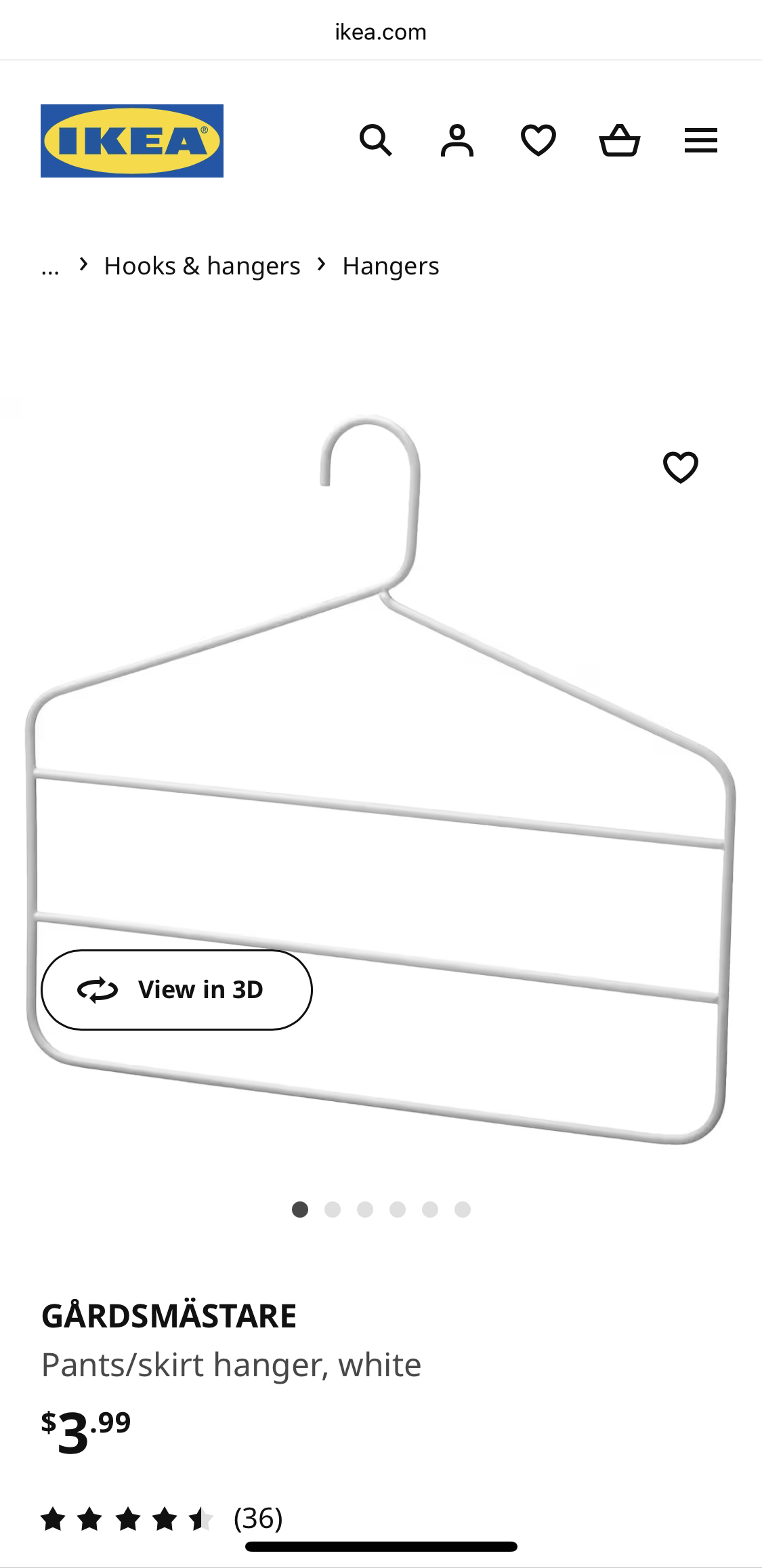 4  Ikea pant skirt hangers thumbnail