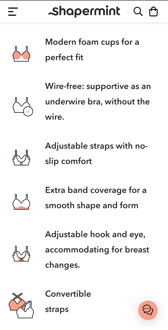 Shapermint Black Wireless Bra (M) image indicator(7)