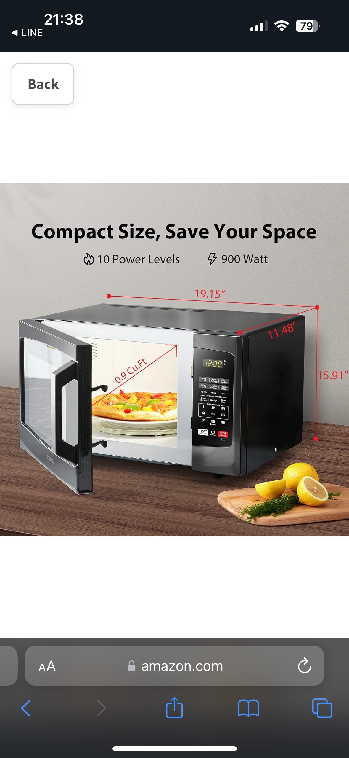 Toshiba Microwave - photo 2