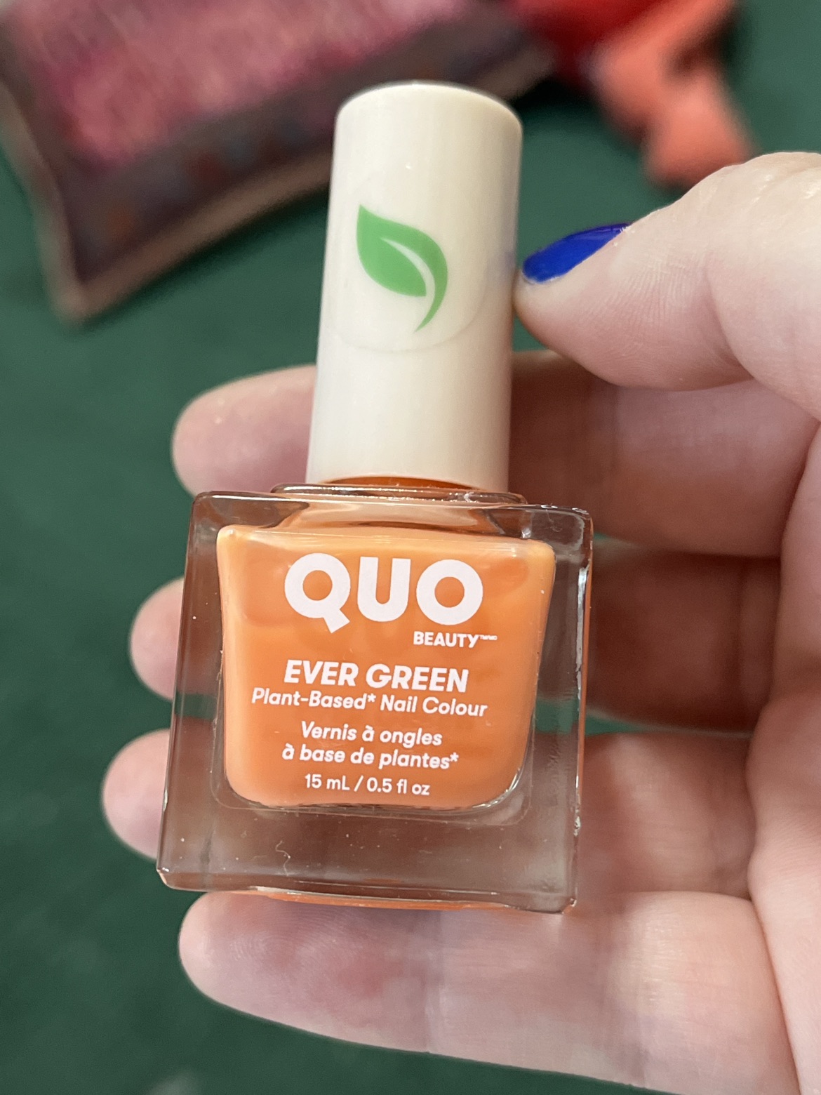 Quo orange nail polish thumbnail