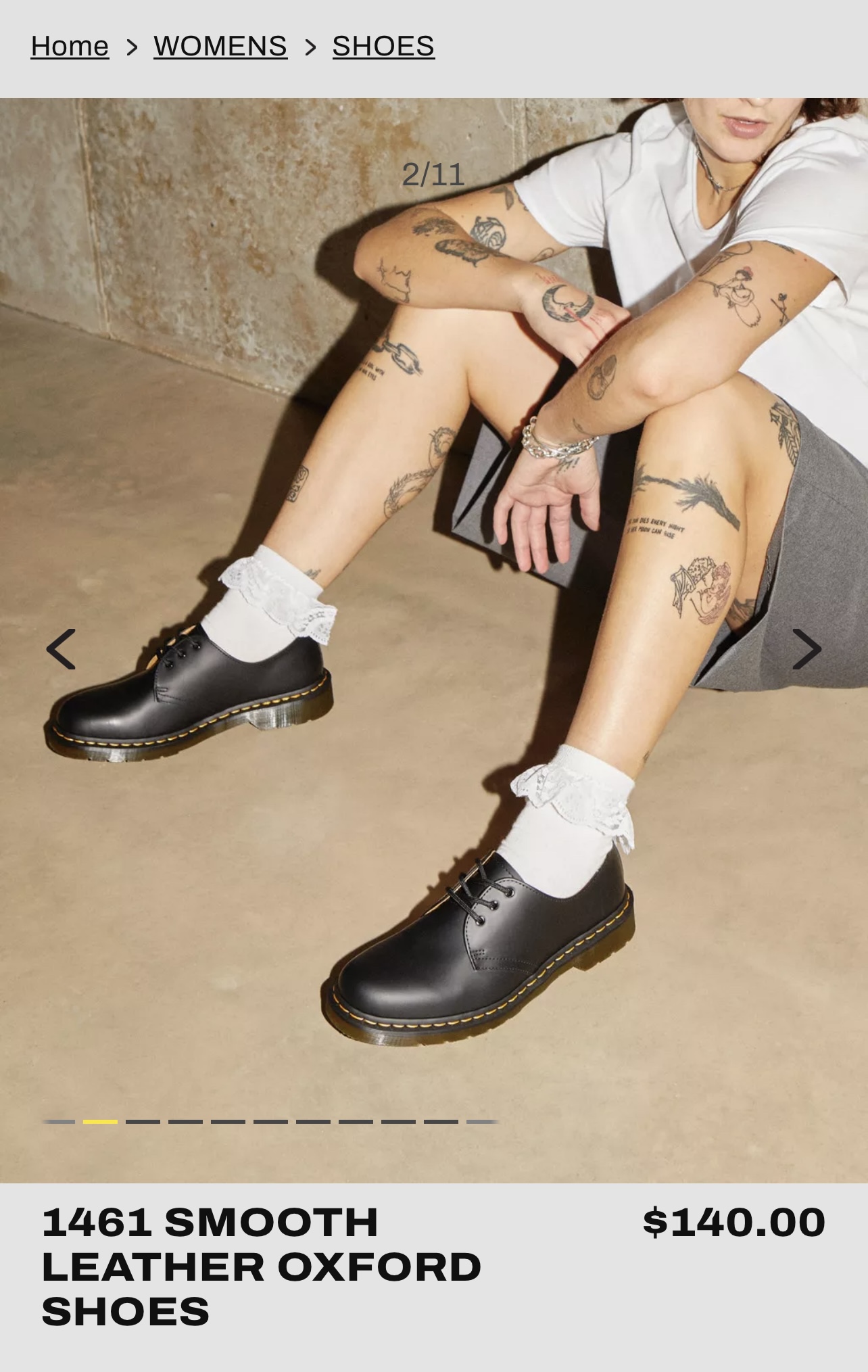 Dr.Martens - 1461 Smooth Leather Oxford Shoes image indicator(2)