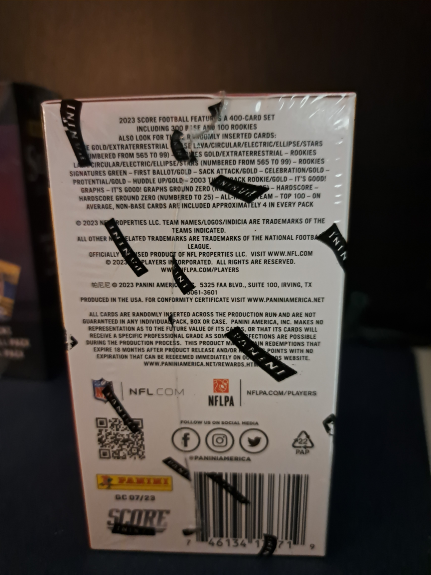 2023 Panini Score NFL Football Trading Cards Blaster Box image indicator(4)