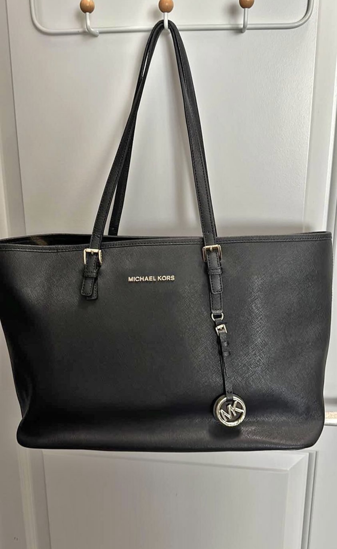 Michael Kors jet set travel large tote thumbnail