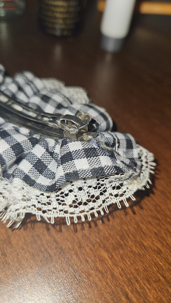 Cute Plaid Hair Clip 🥕 image indicator(3)