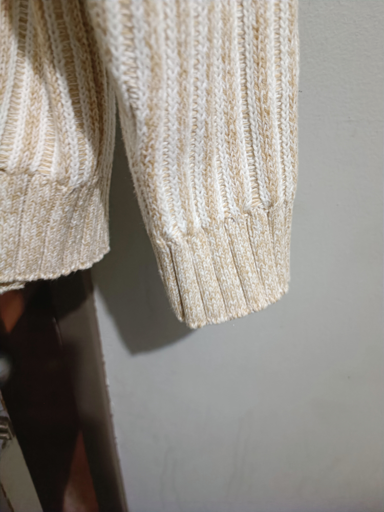 Zara Men Long Sleeve Cotton Beige color Size XL image indicator(2)