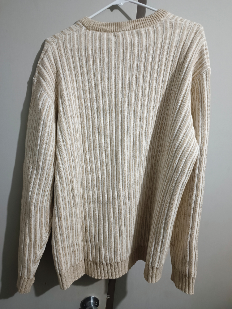 Zara Men Long Sleeve Cotton Beige color Size XL image indicator(5)