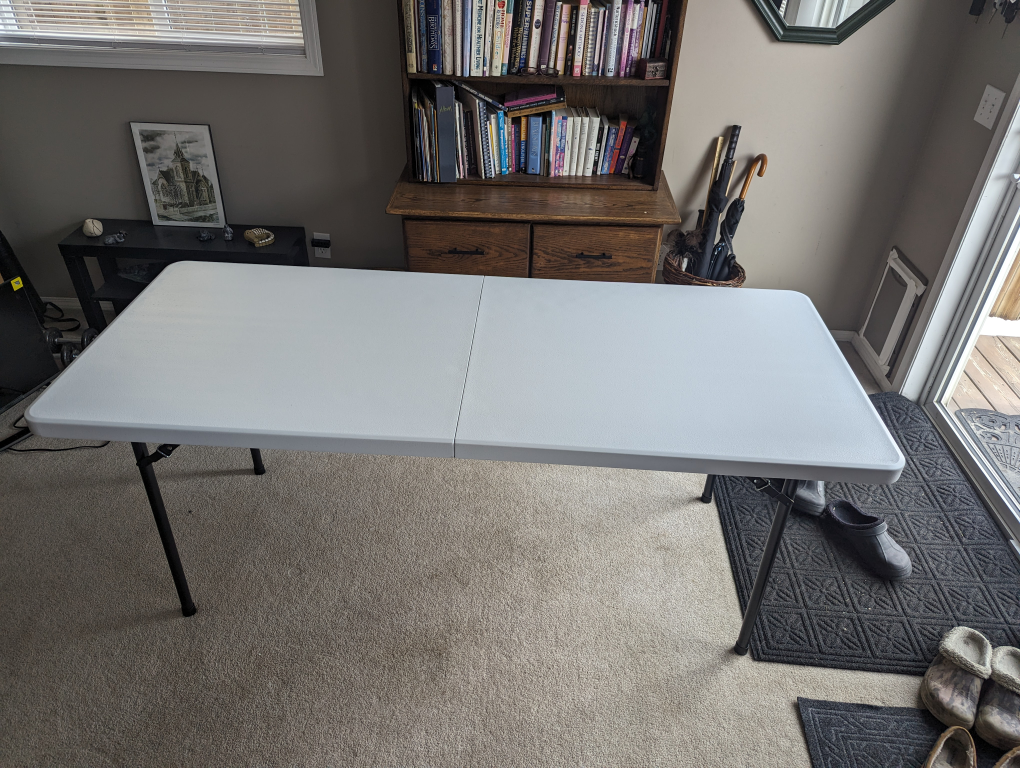 X2 Maxchief Heavy Duty 6ft Folding Table - photo 4