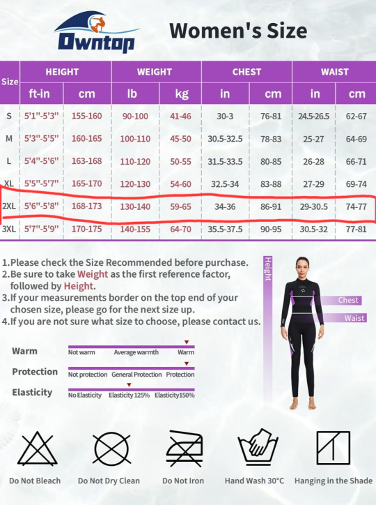 Dive & Sail 3MM Neoprene Full Wetsuit for Women 2XL NWT image indicator(7)