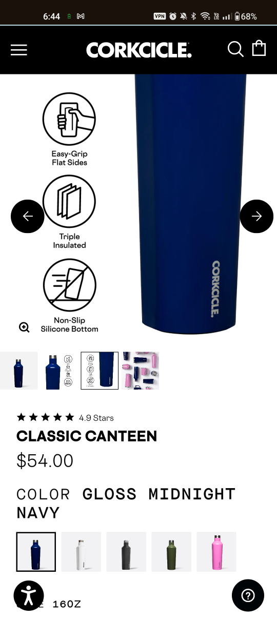 Corkcicle Canteen/Water bottle image indicator(4)