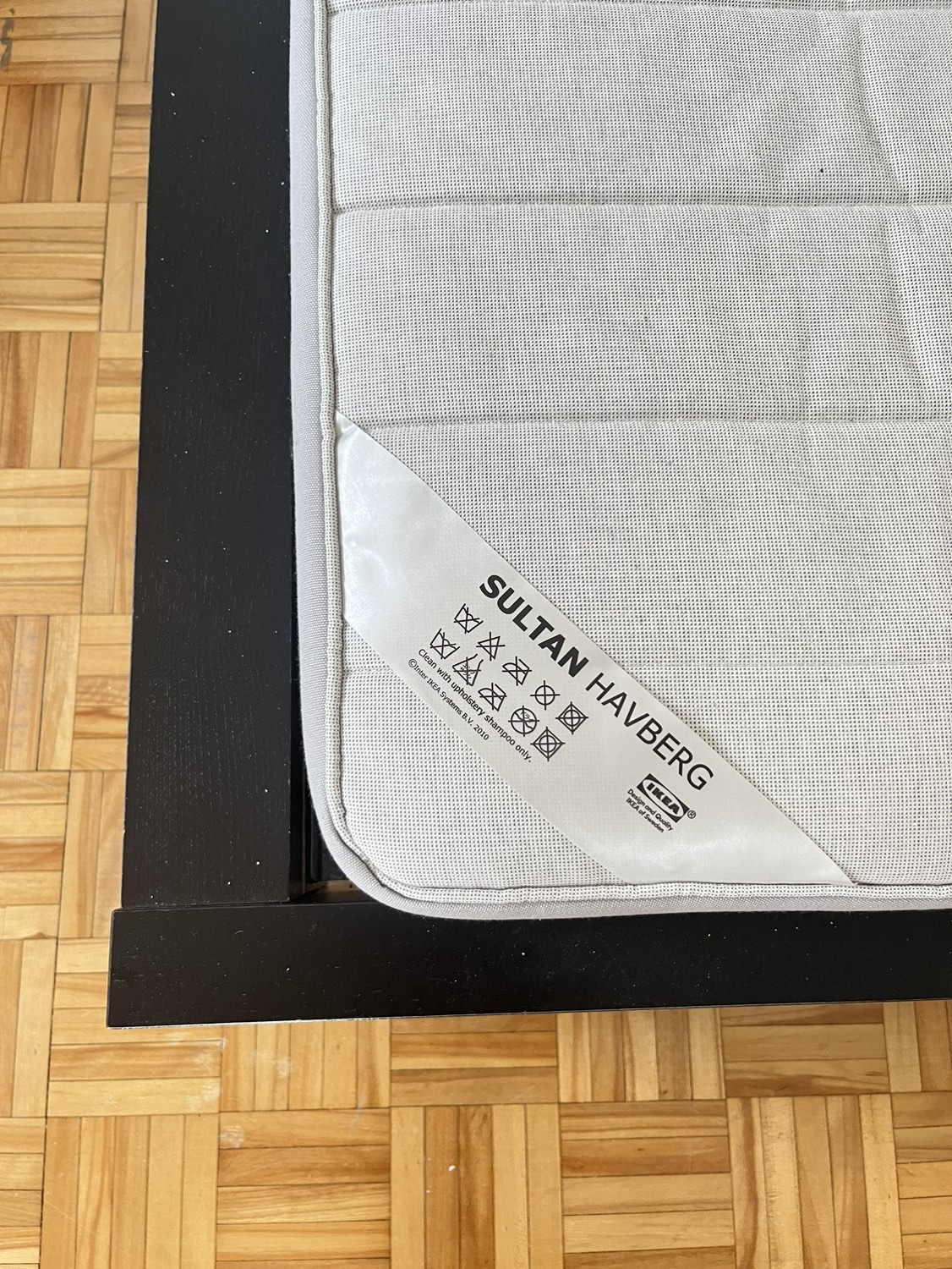 Full size bed frame + mattress - photo 3