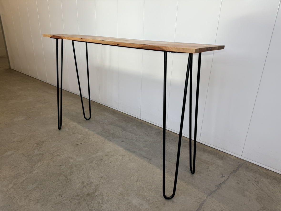 Mid-Century Modern Hairpin Console Table - photo 5