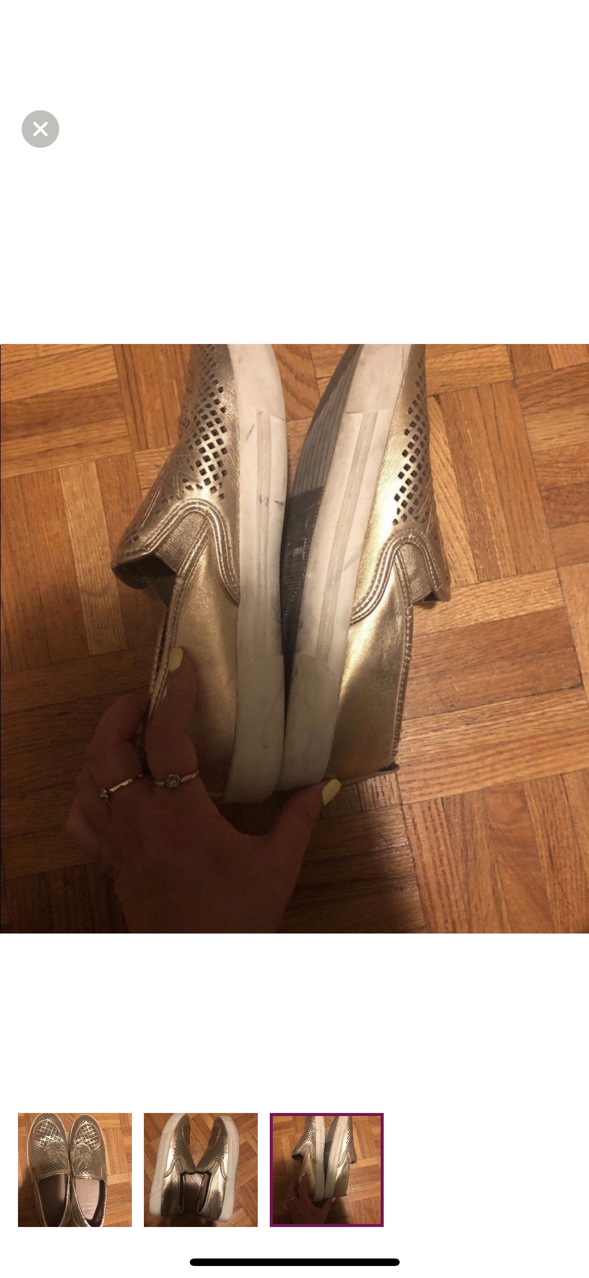 Gold pineapple shoes call it spring 7 image indicator(3)