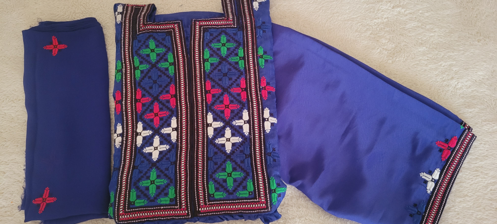 Pakistani/ balochi Embroidered Red Suite For Eid/ Parties wear image indicator(5)