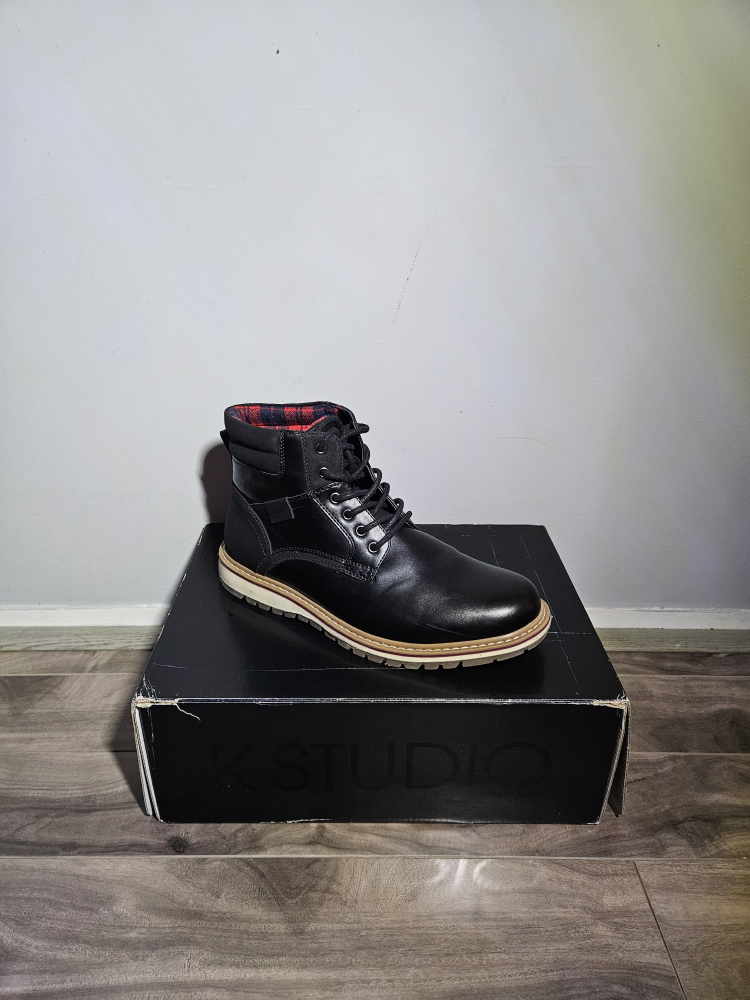 Men's Dress Boots - Flat Heel - Black - photo 4