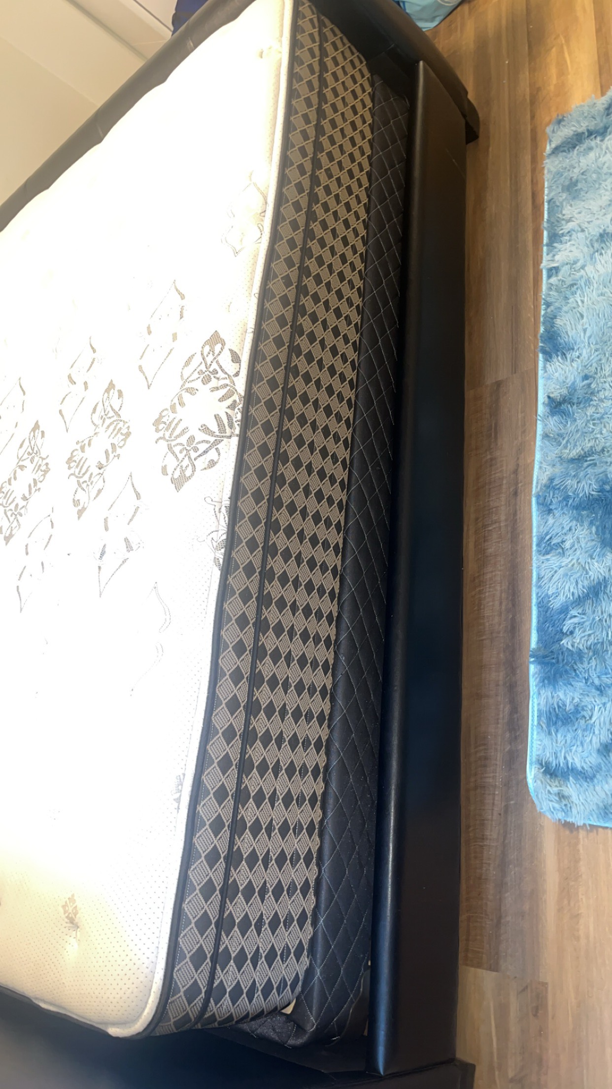 Neatly used queen size bed frame with mattress - photo 4