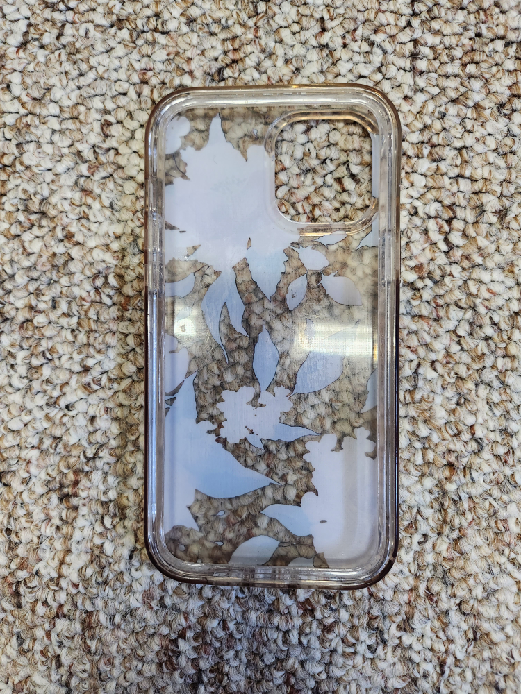 iPhone 12 Pro Max Case, Clear Floral Flower ,Pink - photo 4