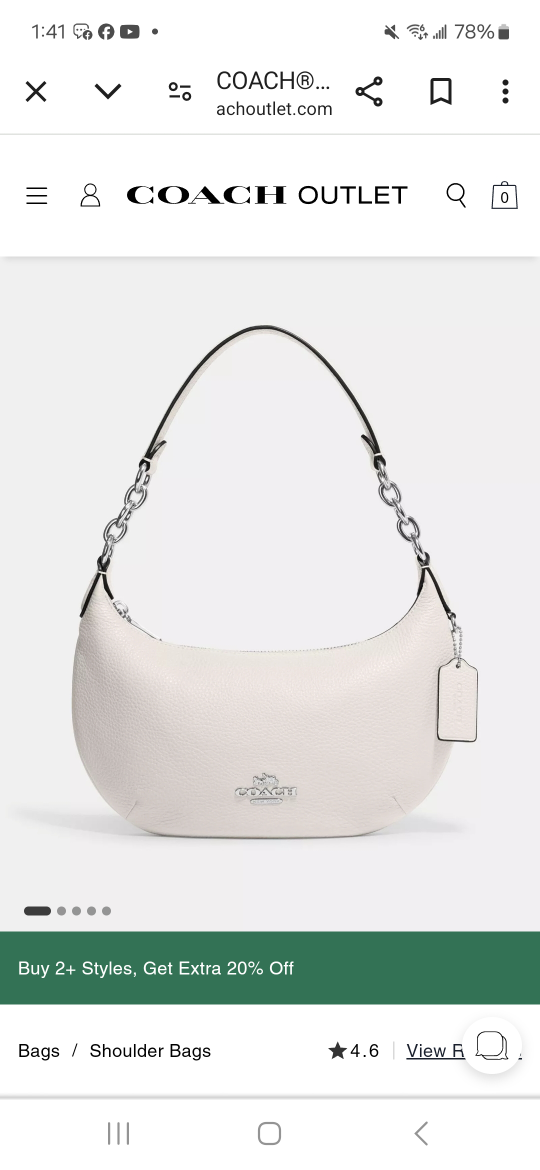 Coach Outlet Payton Hobo Shoulder Bag - Ivory image indicator(4)