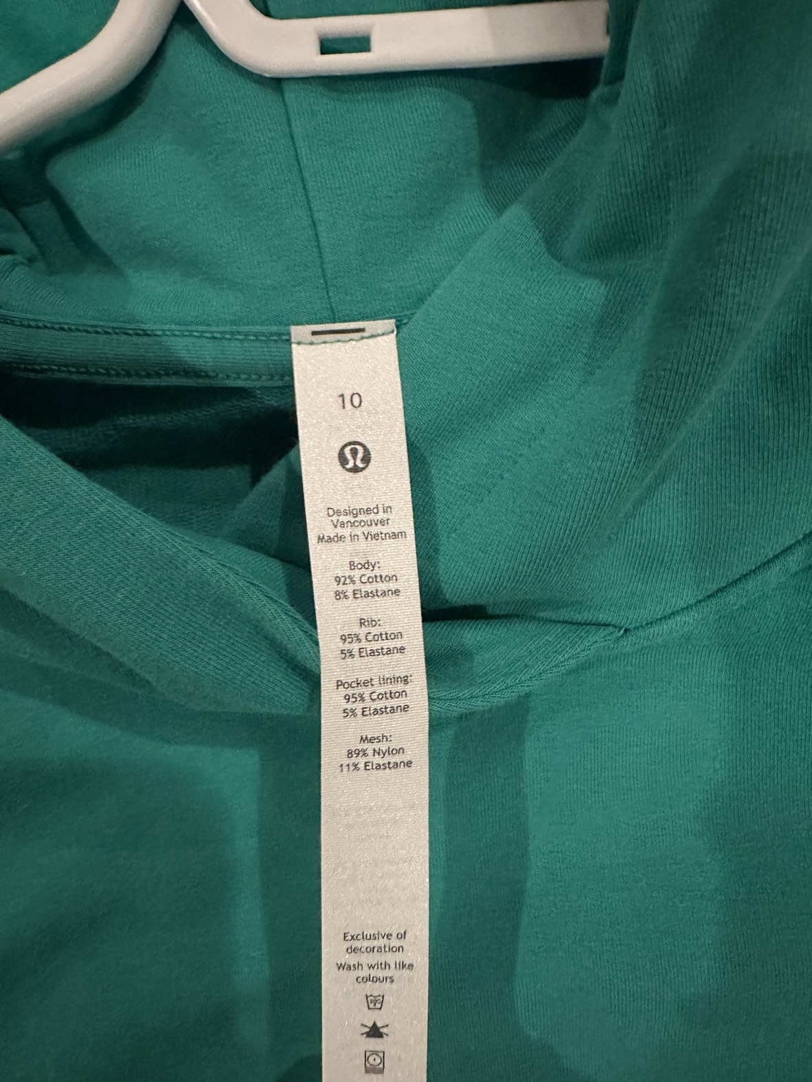 Lululemon Green Hoodie Size 10 - photo 3