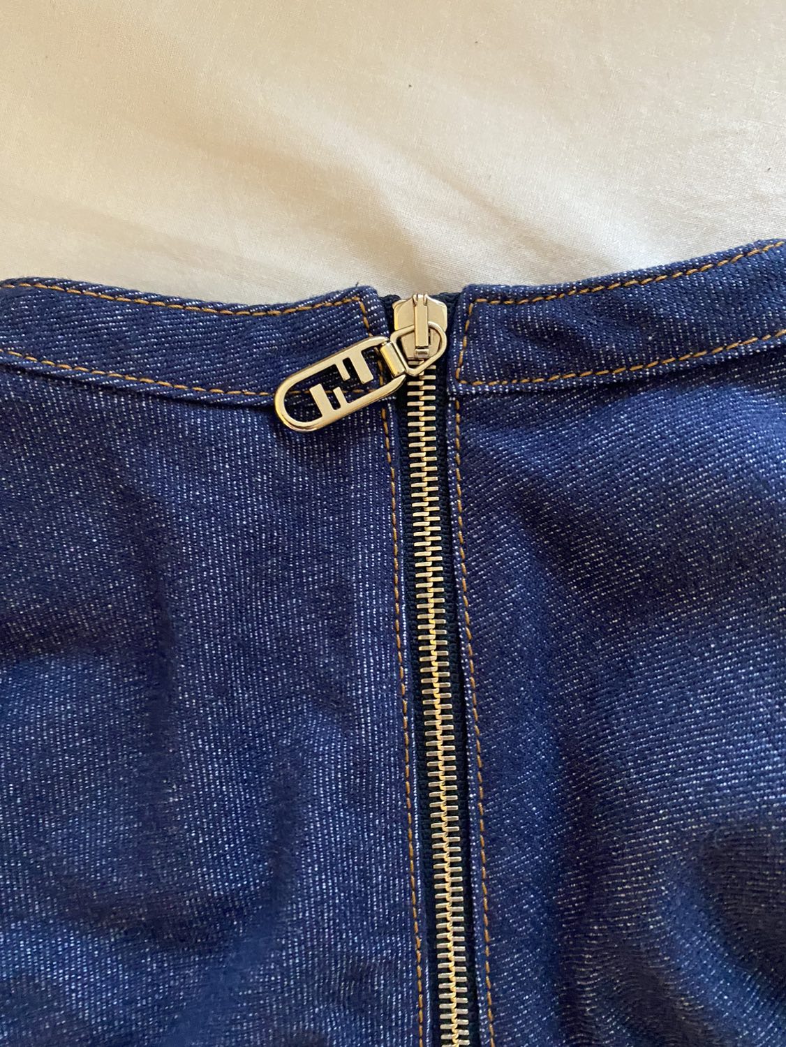 Fendi Belted Crewneck Mini Dress - Size: 6 image indicator(8)