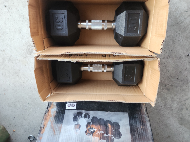 30lbs Hex Dumbbell Set-FREE DELIVERY WITHIN THE GTA - photo 2