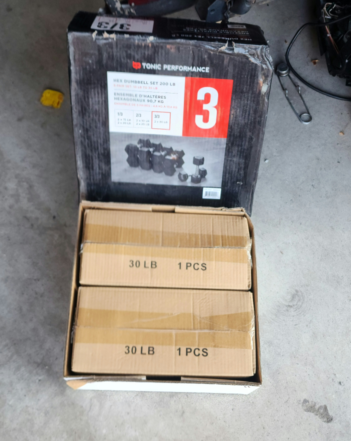 30lbs Hex Dumbbell Set-FREE DELIVERY WITHIN THE GTA - photo 3