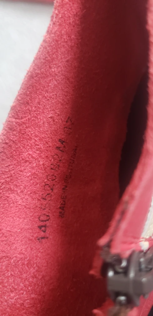 Red Leather Knee High Fly London - Western / Victorian image indicator(5)