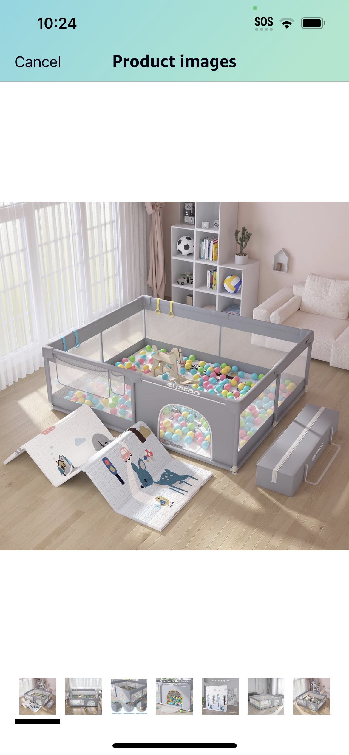 Extra large baby playpen with mat #415 thumbnail