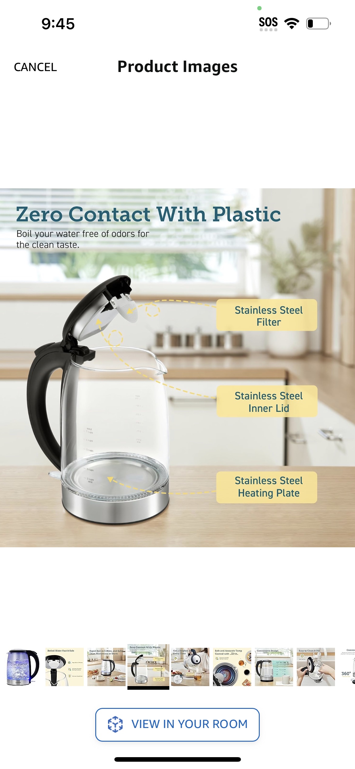 Elétrica kettle 1.7L #401 - photo 2
