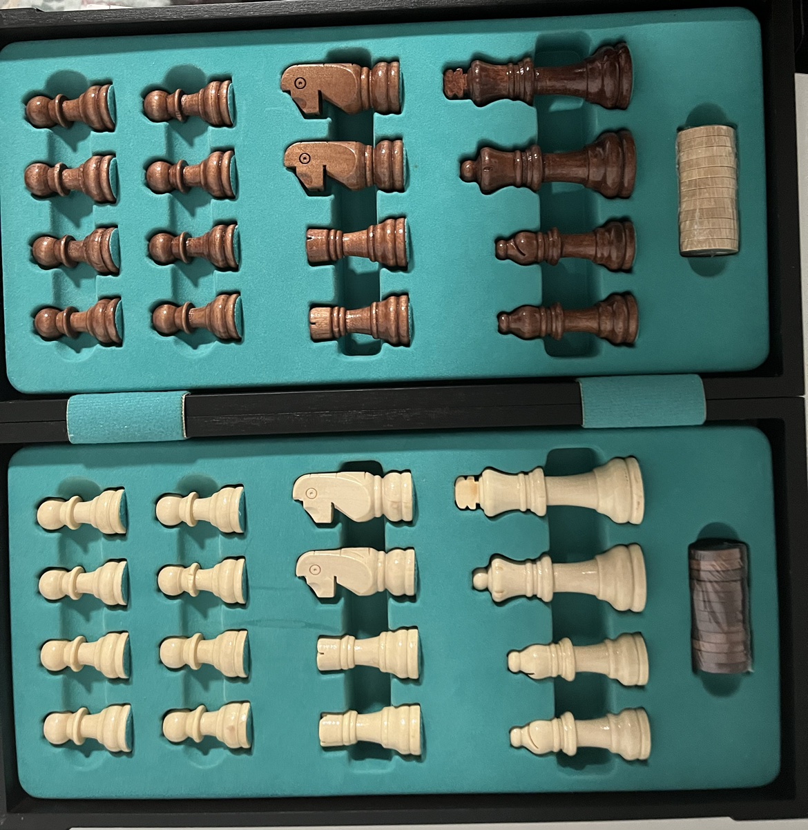Deluxe chess board with checkers - photo 4