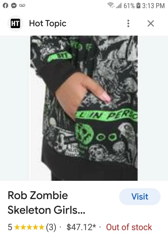 Rob Zombie Oversized Unisex Hoodie with kanga pouch. #S #M image indicator(4)