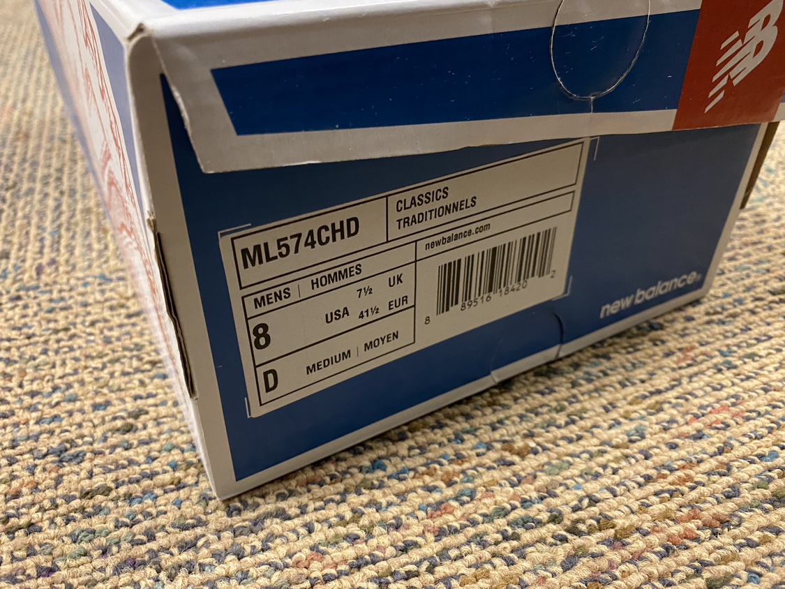 New Balance 574 triple black (size M US 8) - photo 2