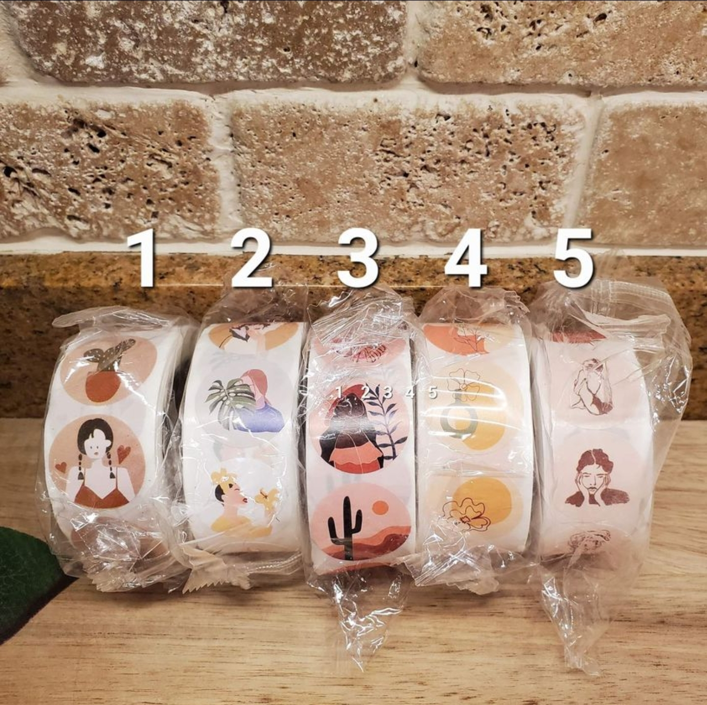 Retro Sticker Rolls - $5 each thumbnail