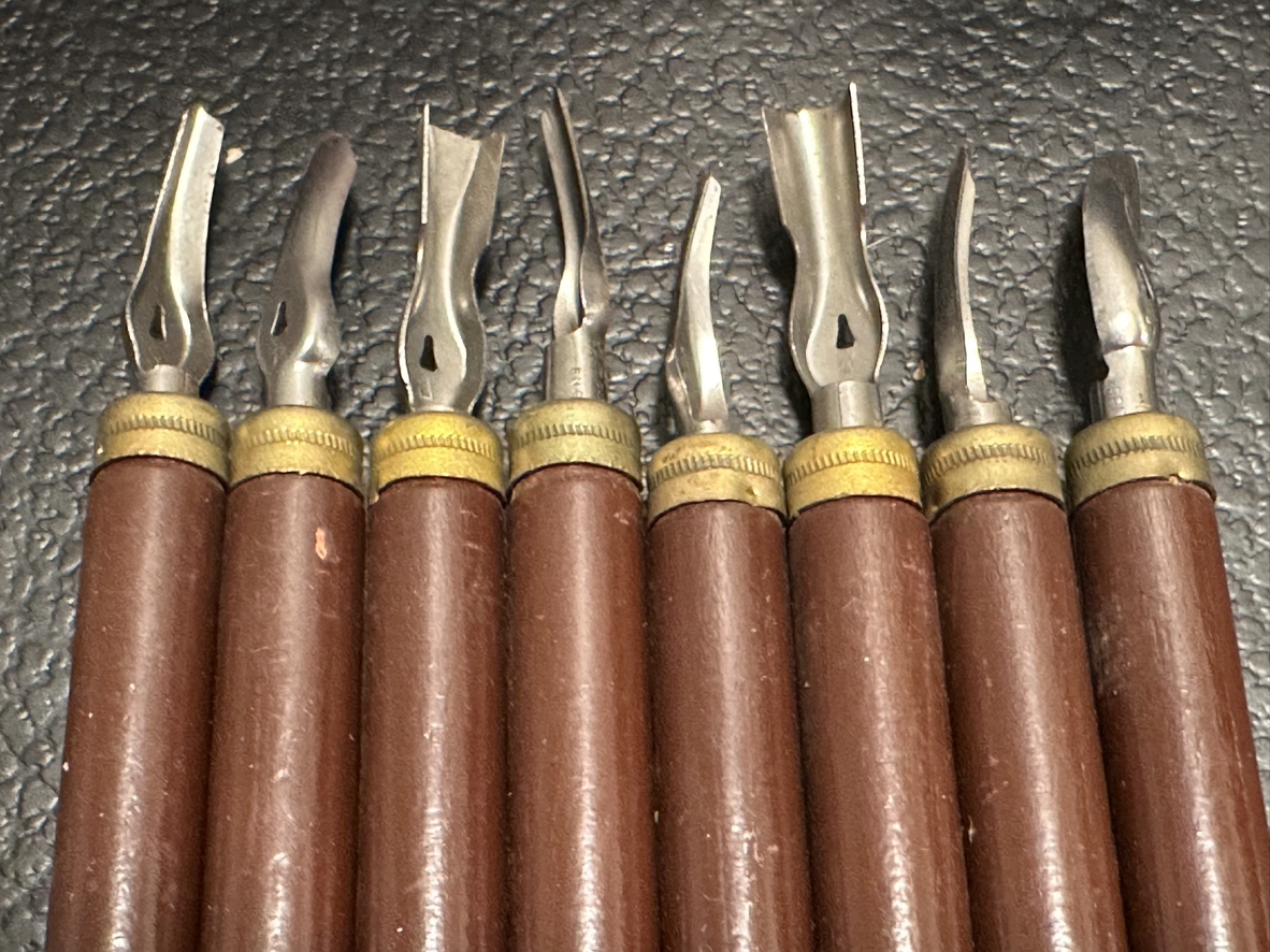 Vintage LINOCRAFT 8 Linoleum cutters image indicator(4)