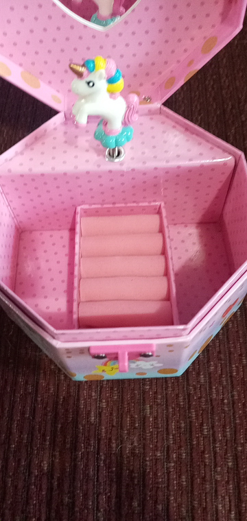 little girls unicorn musical jewelry box - photo 3