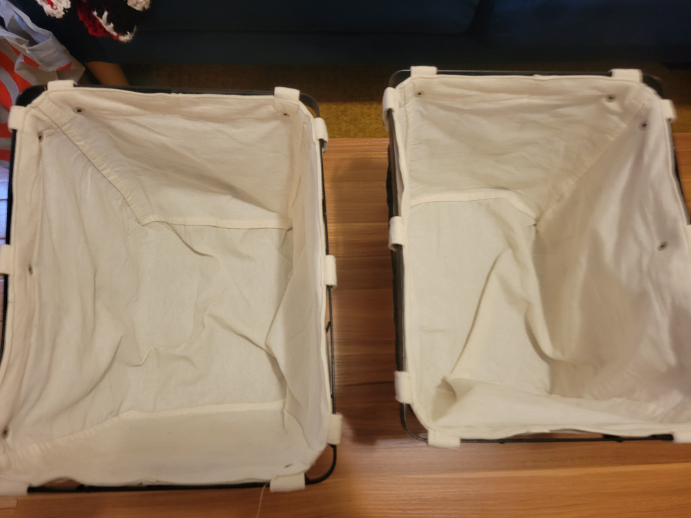Wire Baskets with Canvas Interior - photo 2