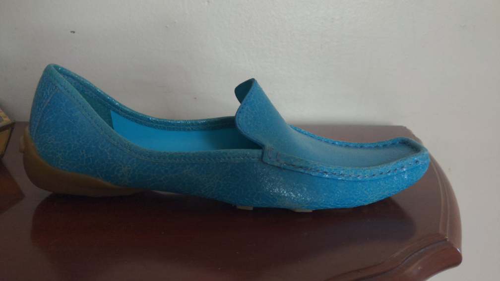 Brand new Turquoise leather flats - photo 2