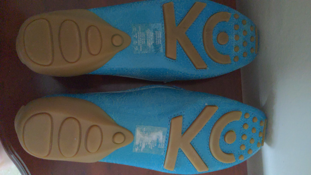 Brand new Turquoise leather flats - photo 3