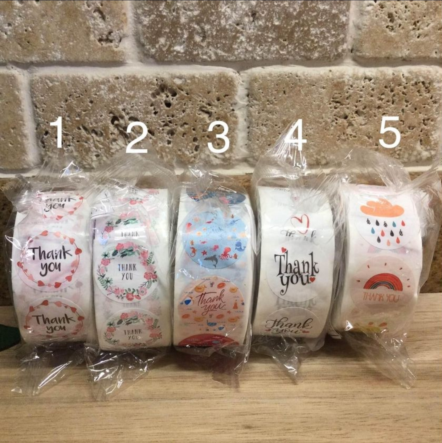 Thank You Stickers - $5 each - Swipe for more styles