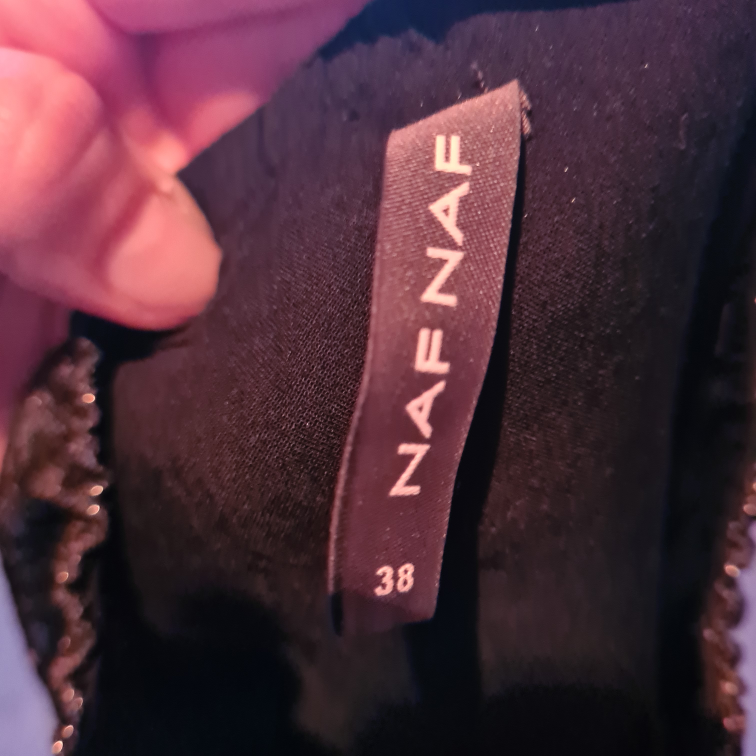 NAFNAF Black strapless dress image indicator(8)