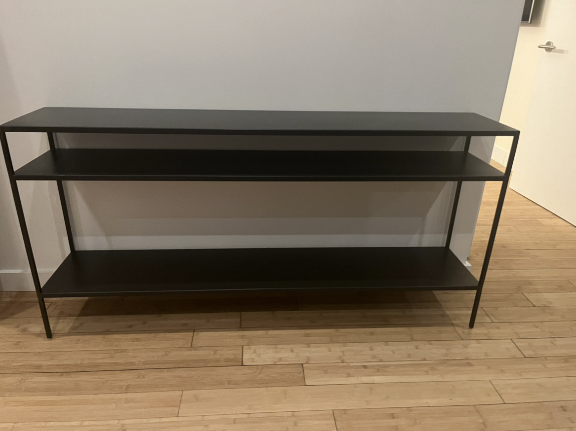 Room & Board Narrow Black Console Table
