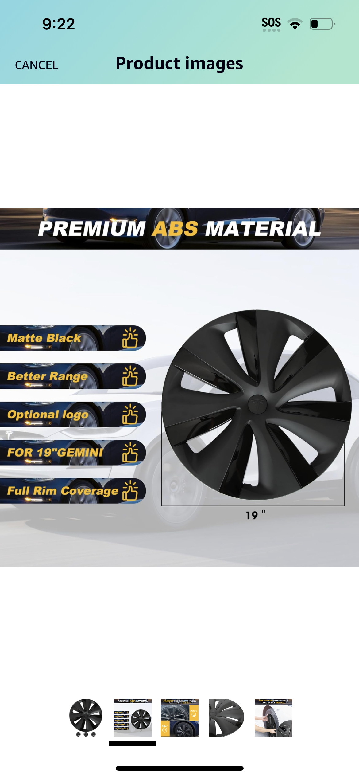 Wheel covers for Tesla model Y #400 - photo 2