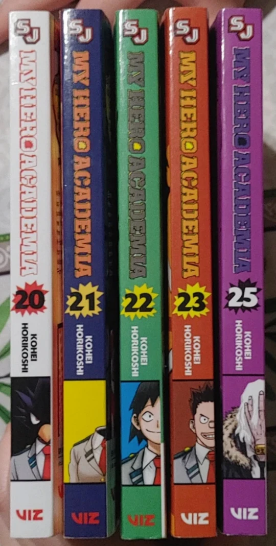 My Hero Academia (MHA) Manga, Volumes 20-23, 25 image indicator(5)