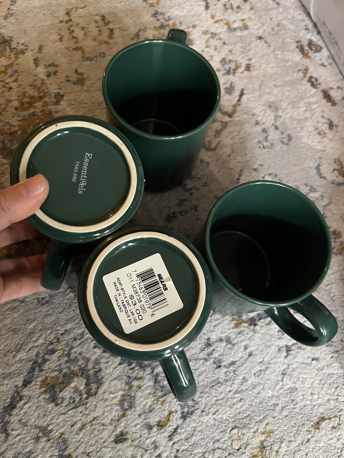 Sears deep Green Mugs x 4 image indicator(2)