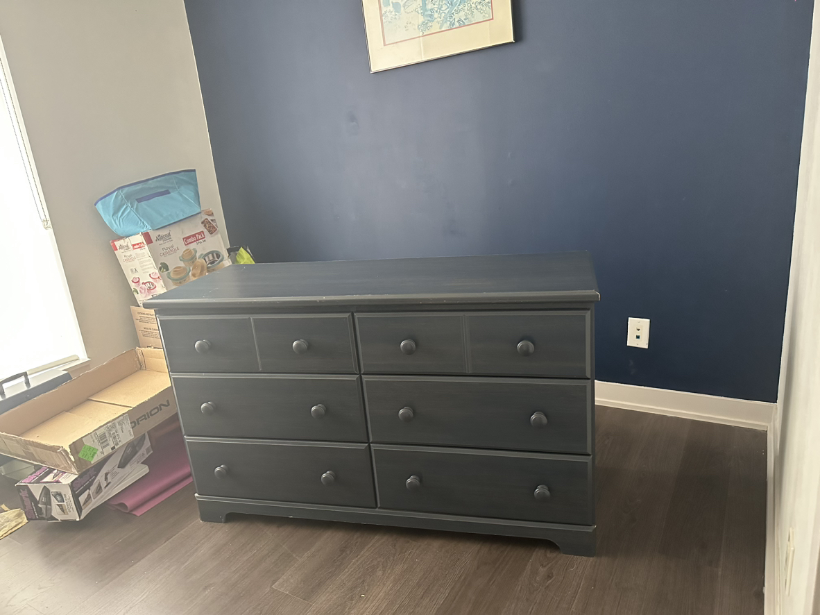 6 Drawer Double Dresser |Finish: Blueberry thumbnail