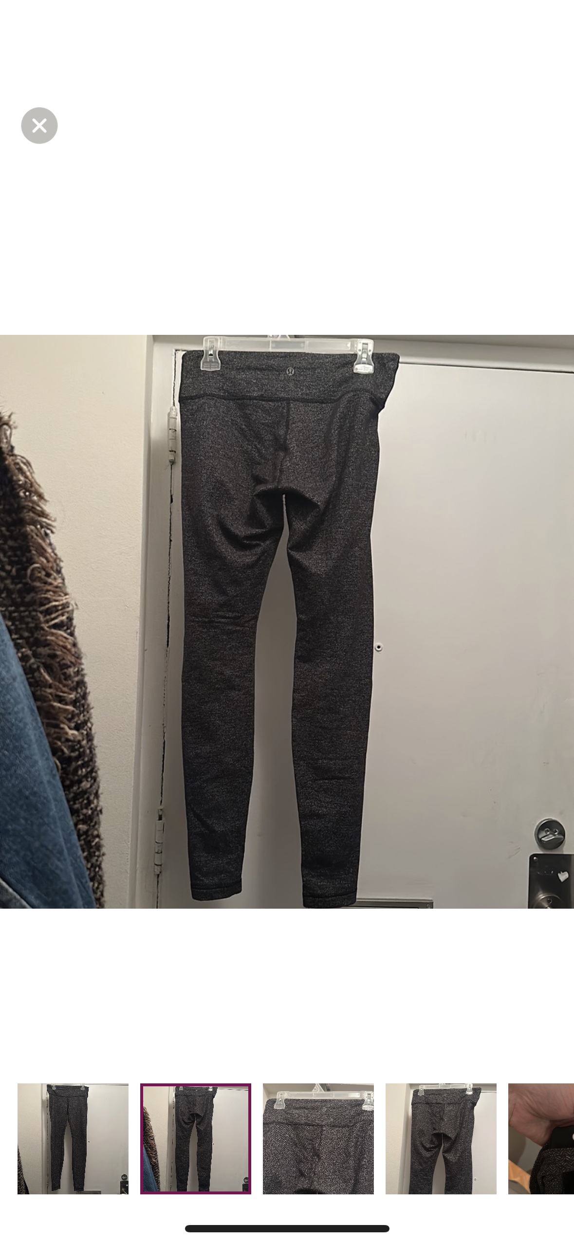 Full length Lululemon leggings size 8 image indicator(2)