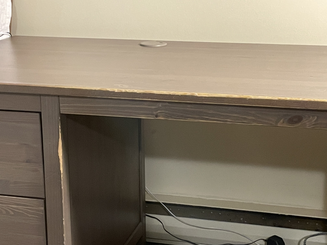 IKEA HEMNES solid wood desk w/ optional hutch add-on - photo 2