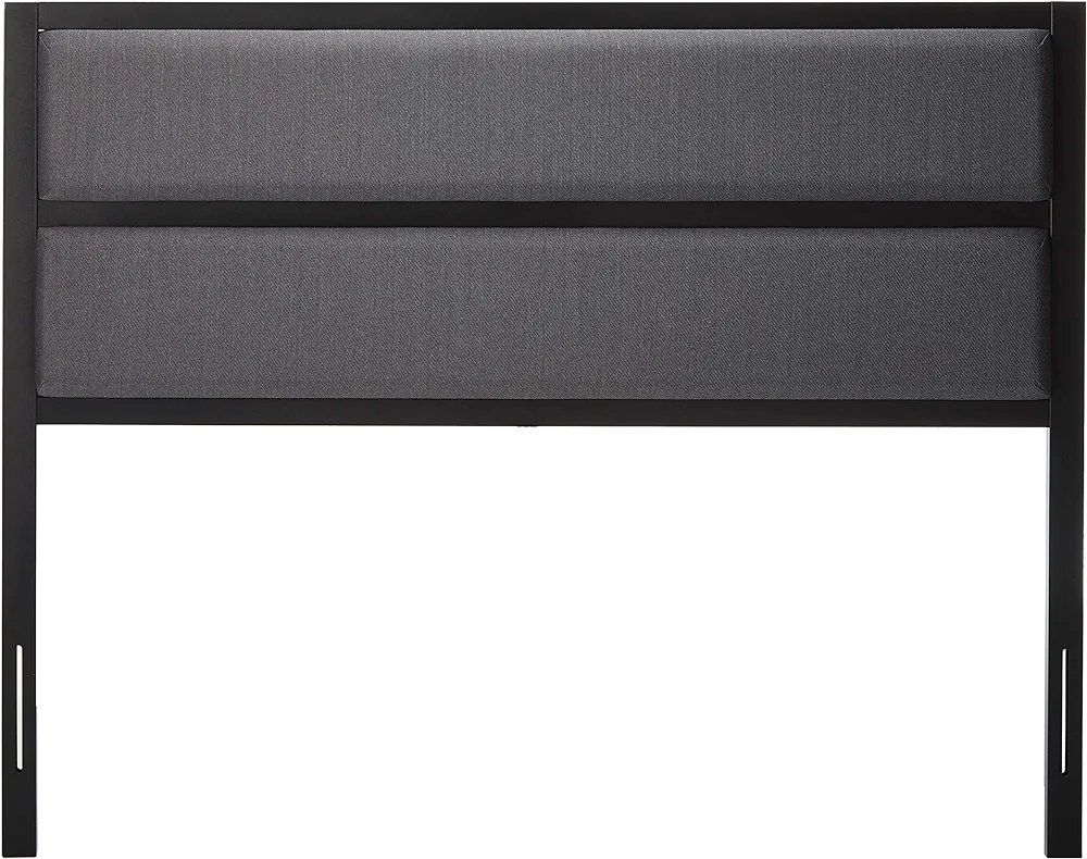Queen headboard in grey in box thumbnail