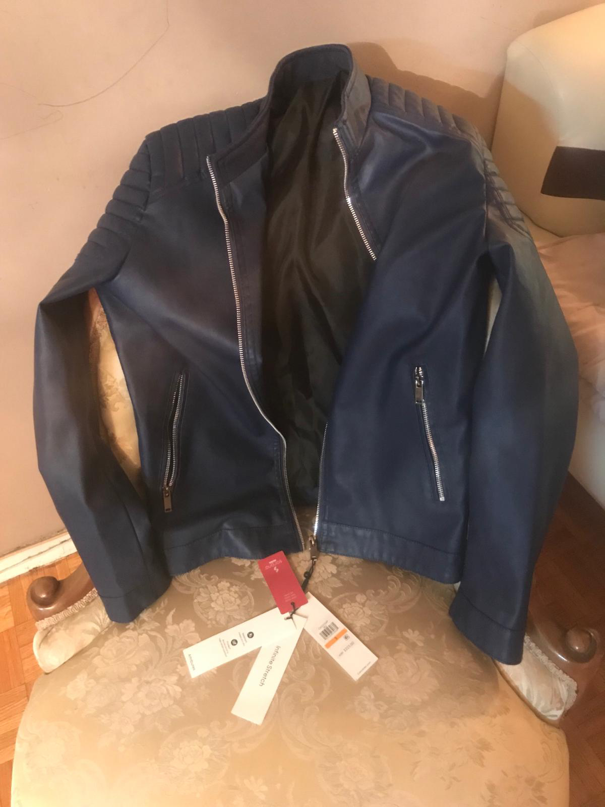 Brand New Calvin Klein Leather Jacket. (PU LEATHER) image indicator(5)