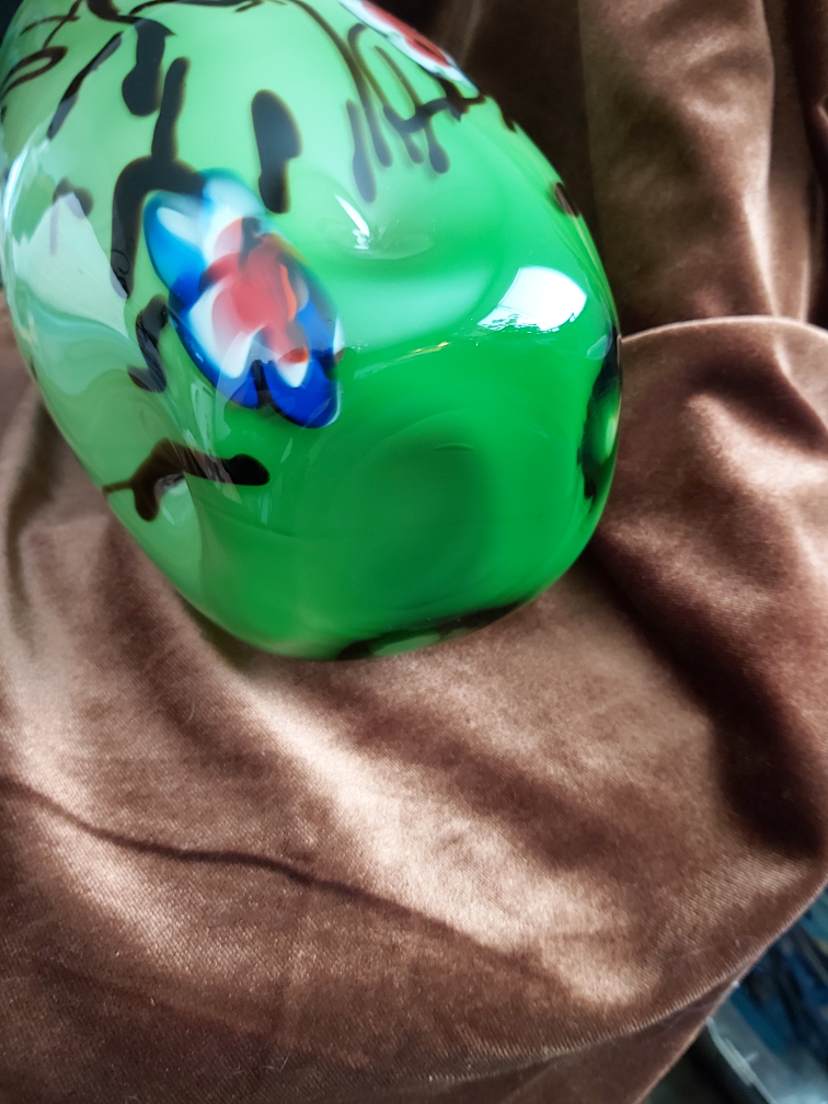 Beautiful green mulit color vase image indicator(4)