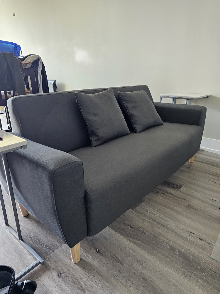 Loveseat sofa couch *6 MONTHS OLD* grey